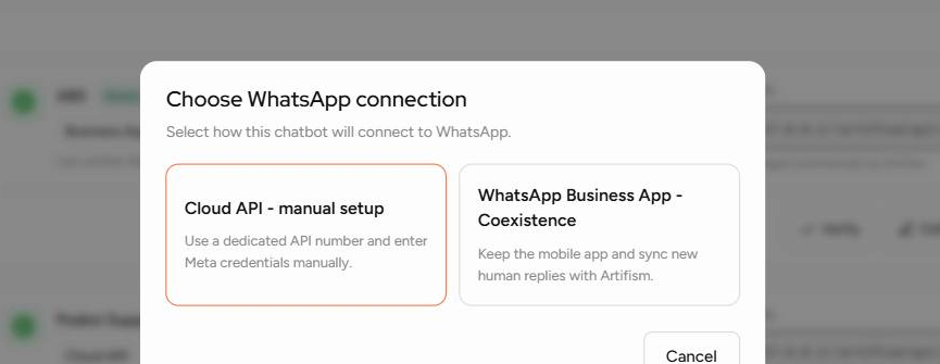 Choose WhatsApp Business App - Coexistence